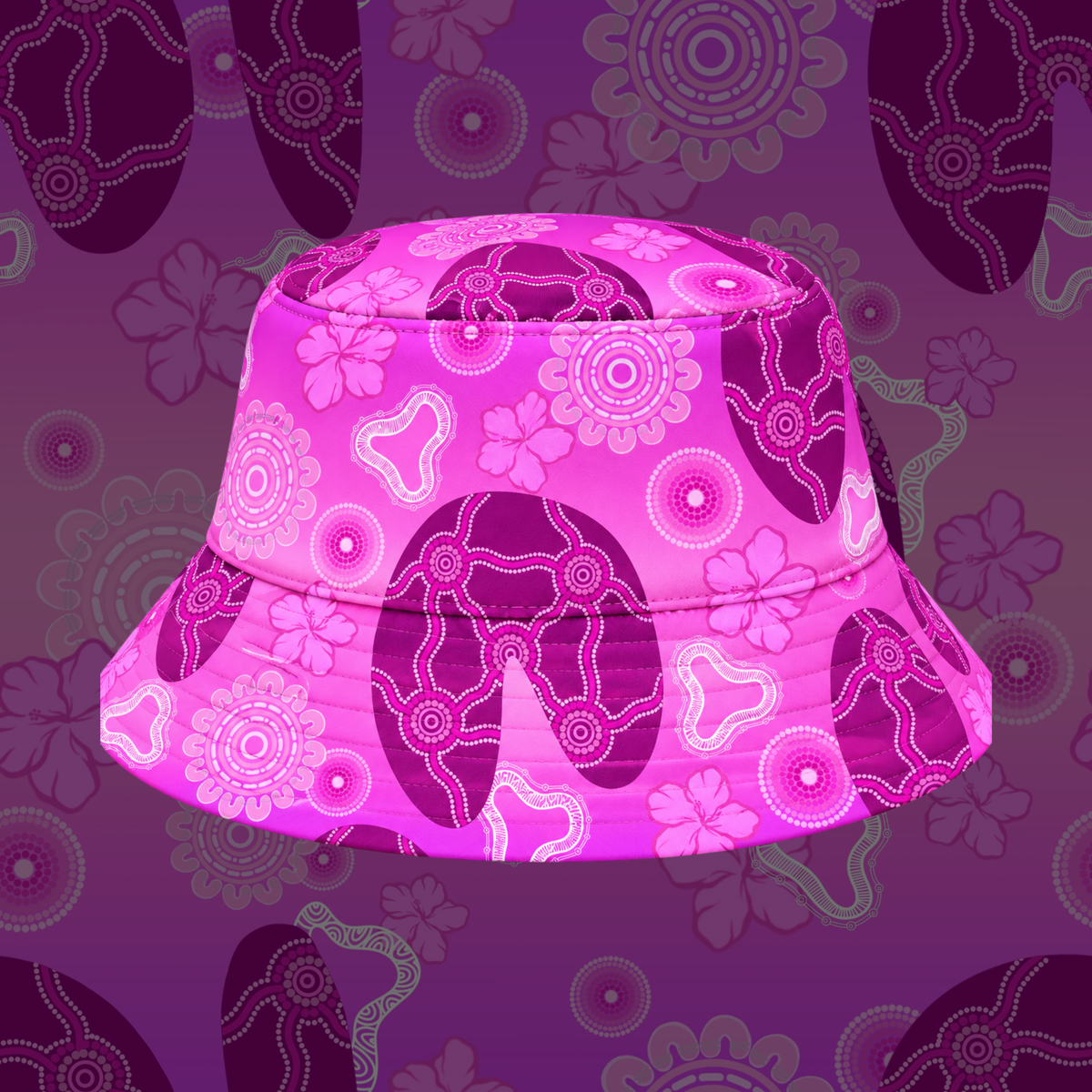 Sunset Bloom - Swim Bucket Hat