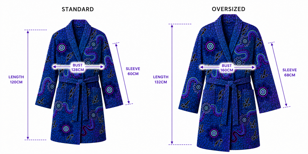 Oversized Hooded Robe - Midnight Dreaming🌙