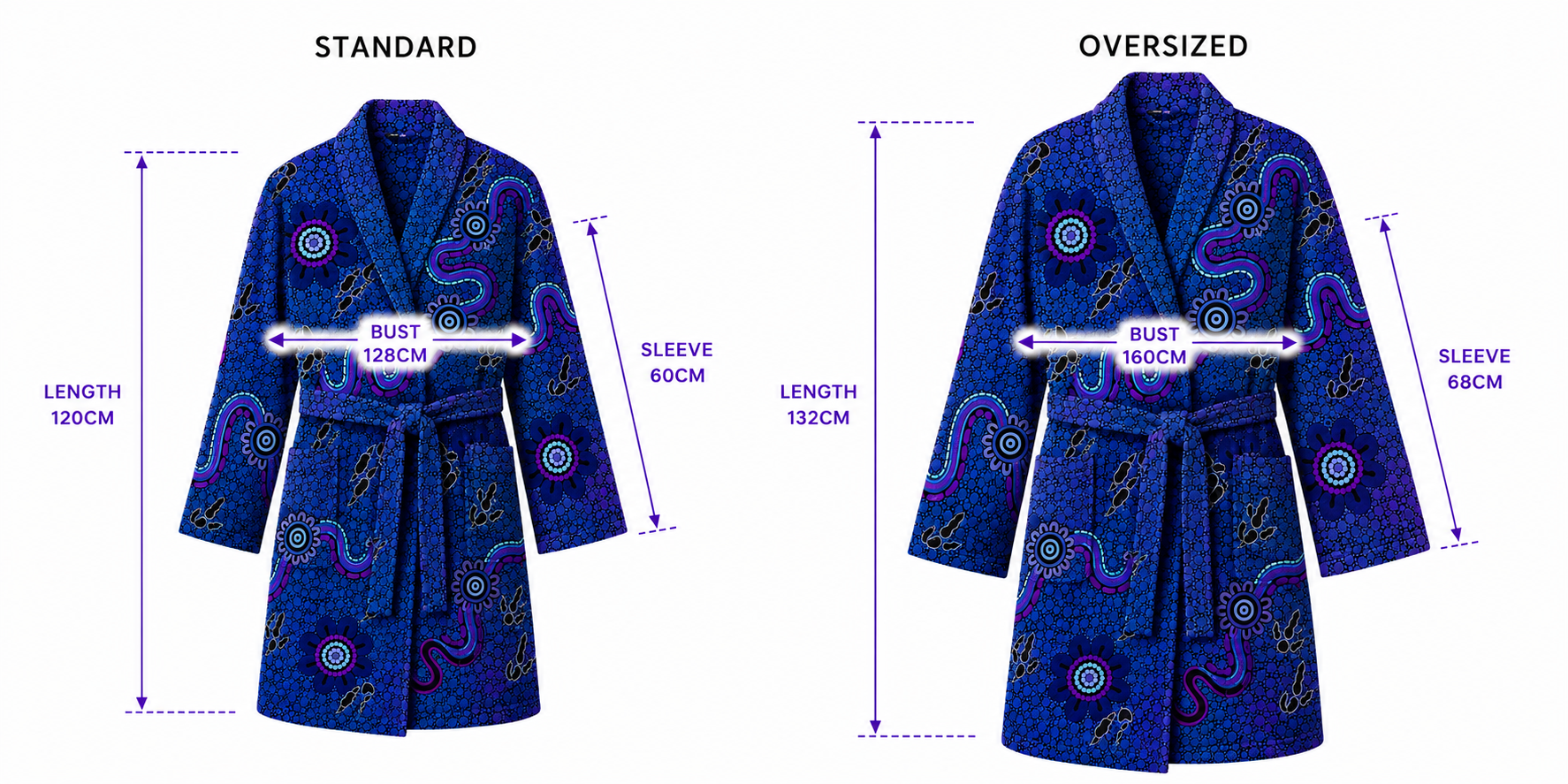 Oversized Hooded Robe - Midnight Dreaming🌙