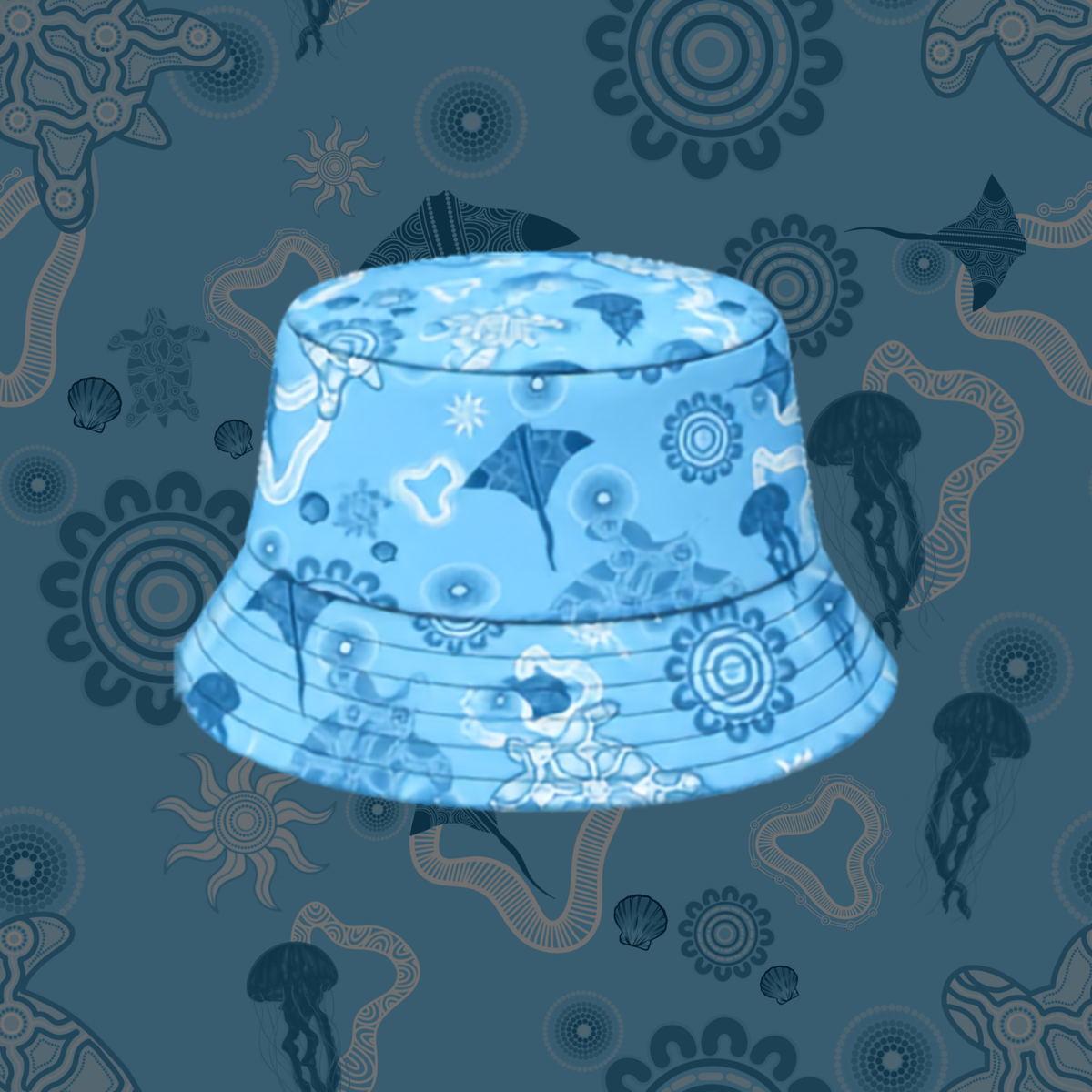 Ocean Blue - Swim Bucket Hat