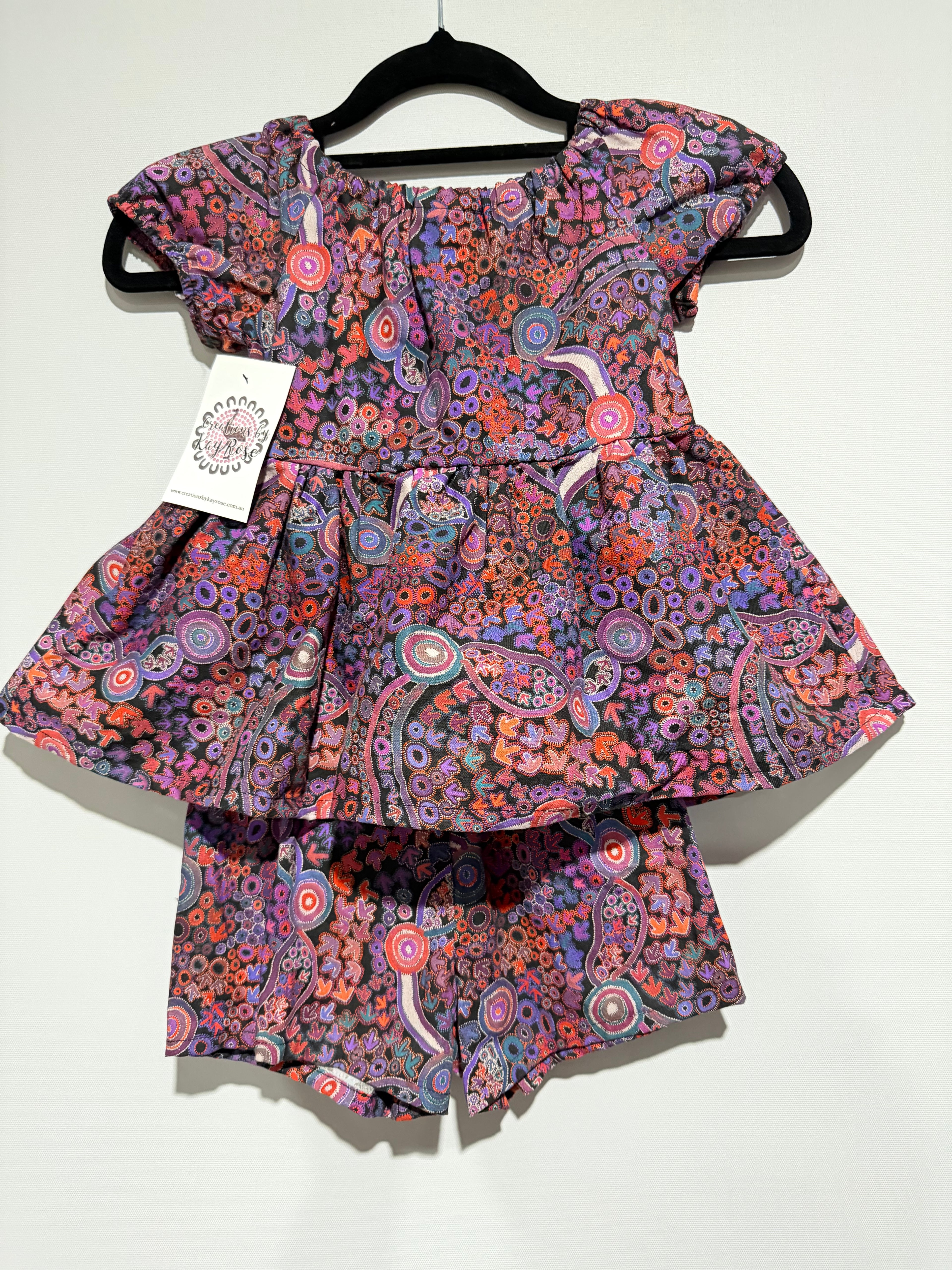Girls 2 piece set - Emu Dreaming