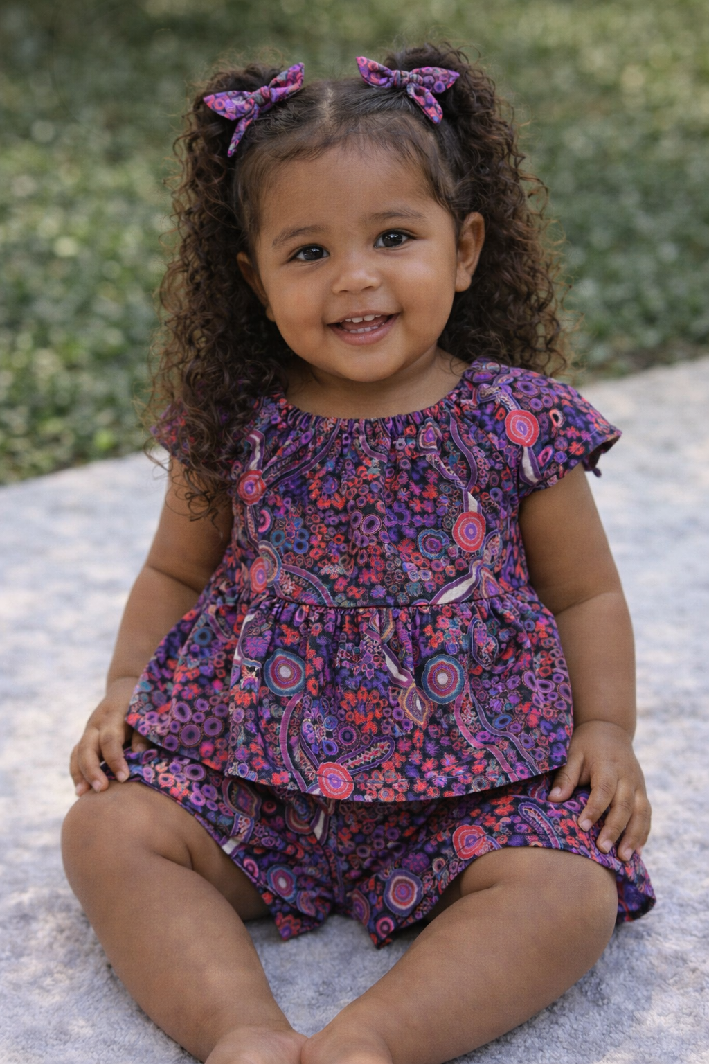 Girls 2 piece set - Emu Dreaming