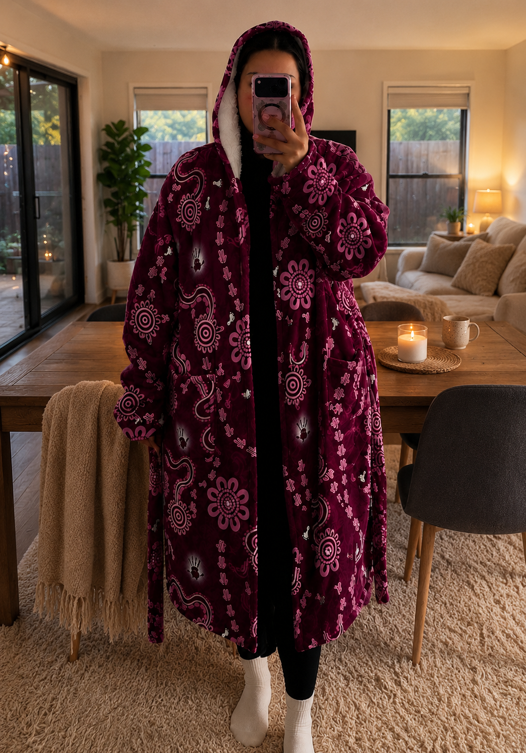 Hooded Robe - Desert Rose (PRE ORDER)