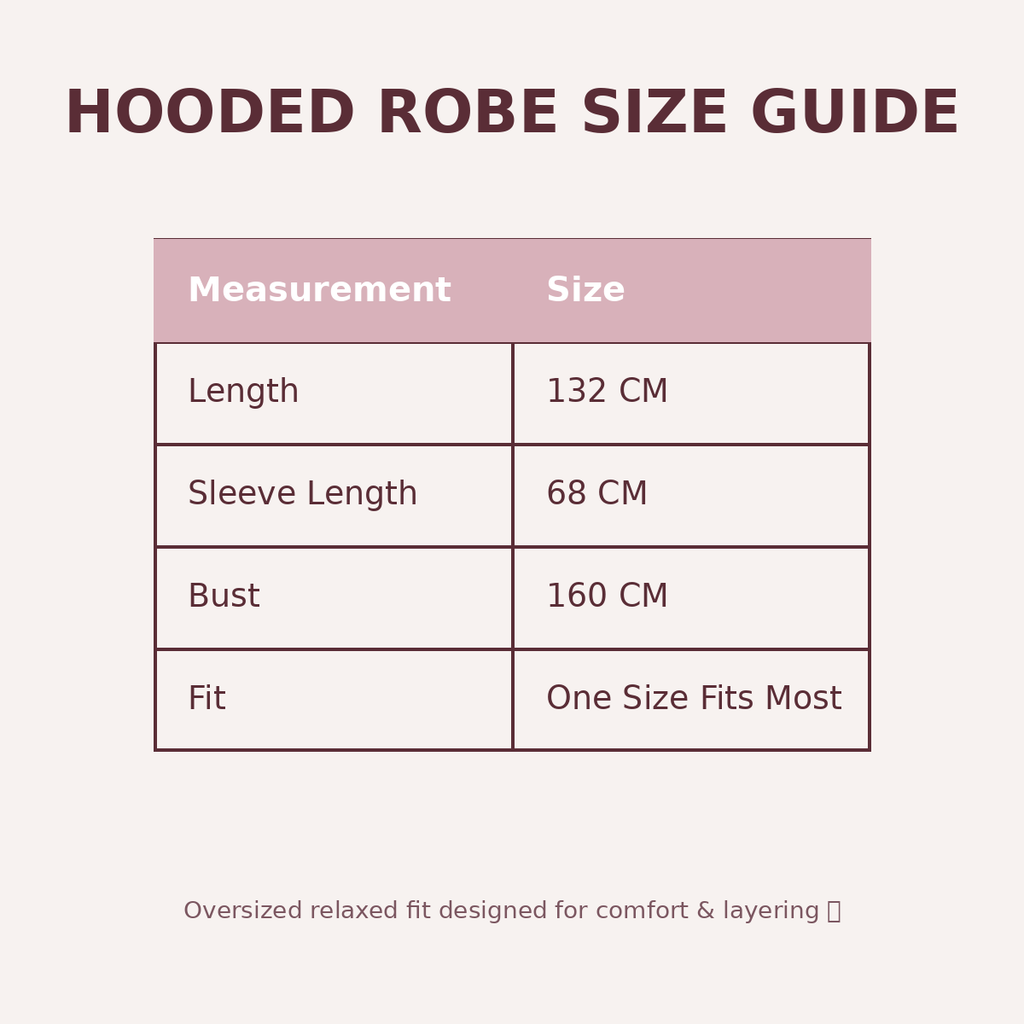Hooded Robe - Desert Rose (PRE ORDER)