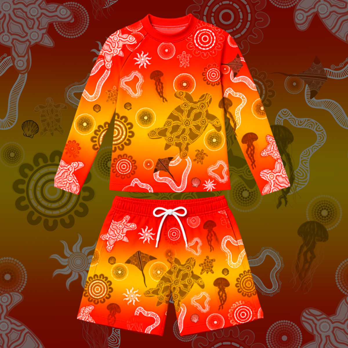 Golden Hour - 2 Piece Rashie Set