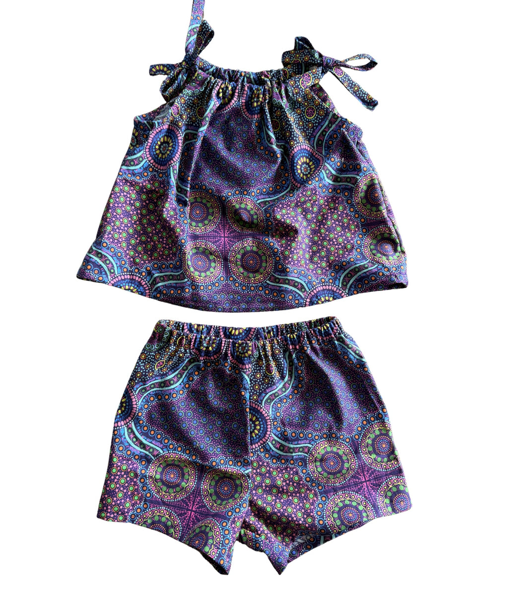Girls 2 piece set - Wild Bush Flowers