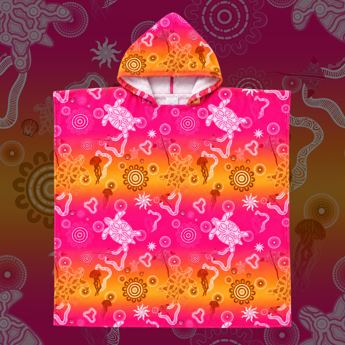 Sunset Blush - Hooded Towel