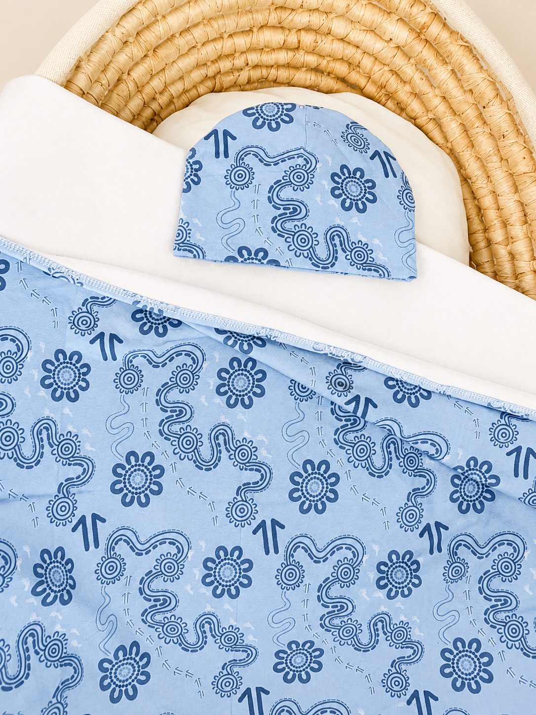 Sacred Paths - Swaddle & Beanie Set